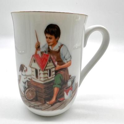Vintage Norman Rockwell Museum Cups 1982 Collection
