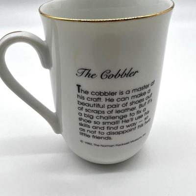 Vintage Norman Rockwell Museum Cups 1982 Collection