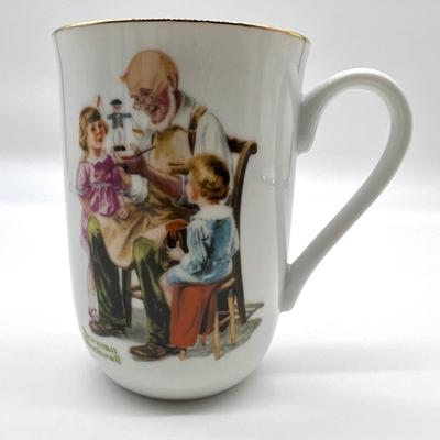 Vintage Norman Rockwell Museum Cups 1982 Collection