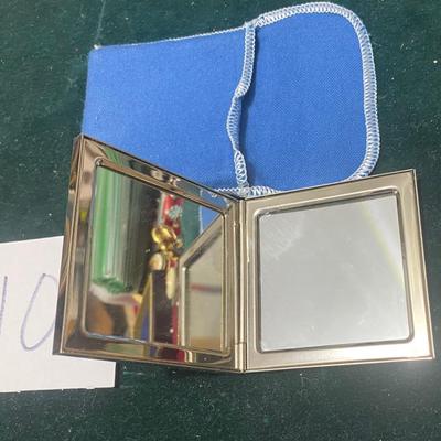 Vintage Shiny Chrome Compact