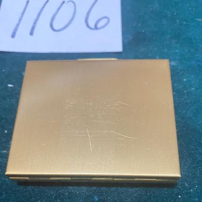 Vintage Ornate Figural Mirror Compact