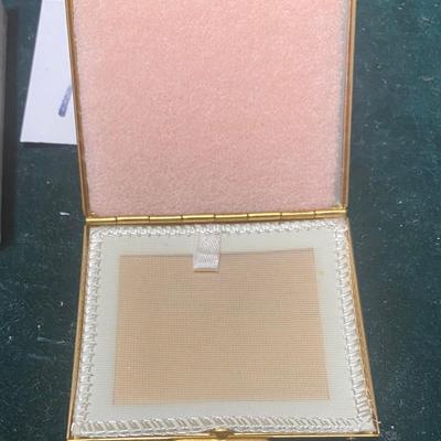 Vintage Ornate Figural Mirror Compact