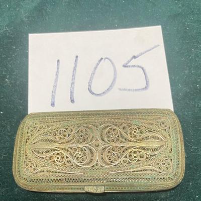 Vintage Filigree Ladyâ€™s Cigarette Case