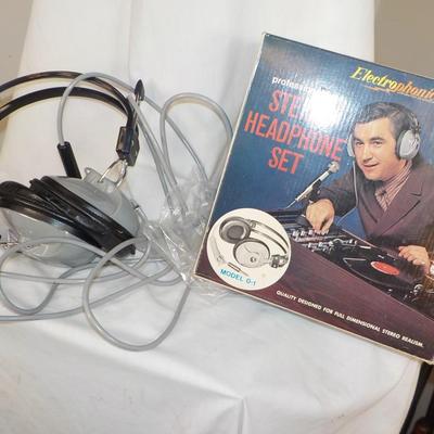 1960 's head phones never used. est $10.00