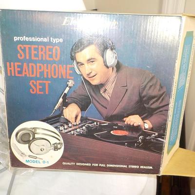 1960 's head phones never used. est $10.00