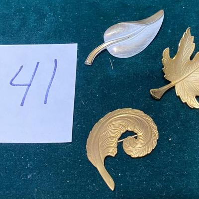 Vintage Leaf Pins