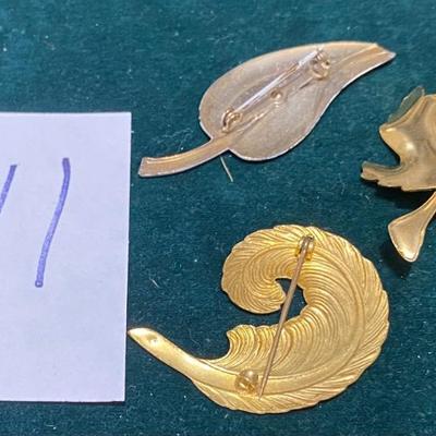 Vintage Leaf Pins