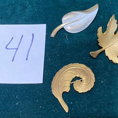 Vintage Leaf Pins