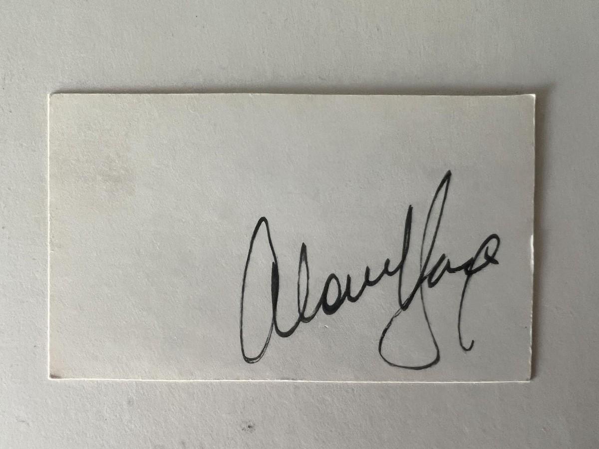 Alan King original signature | EstateSales.org