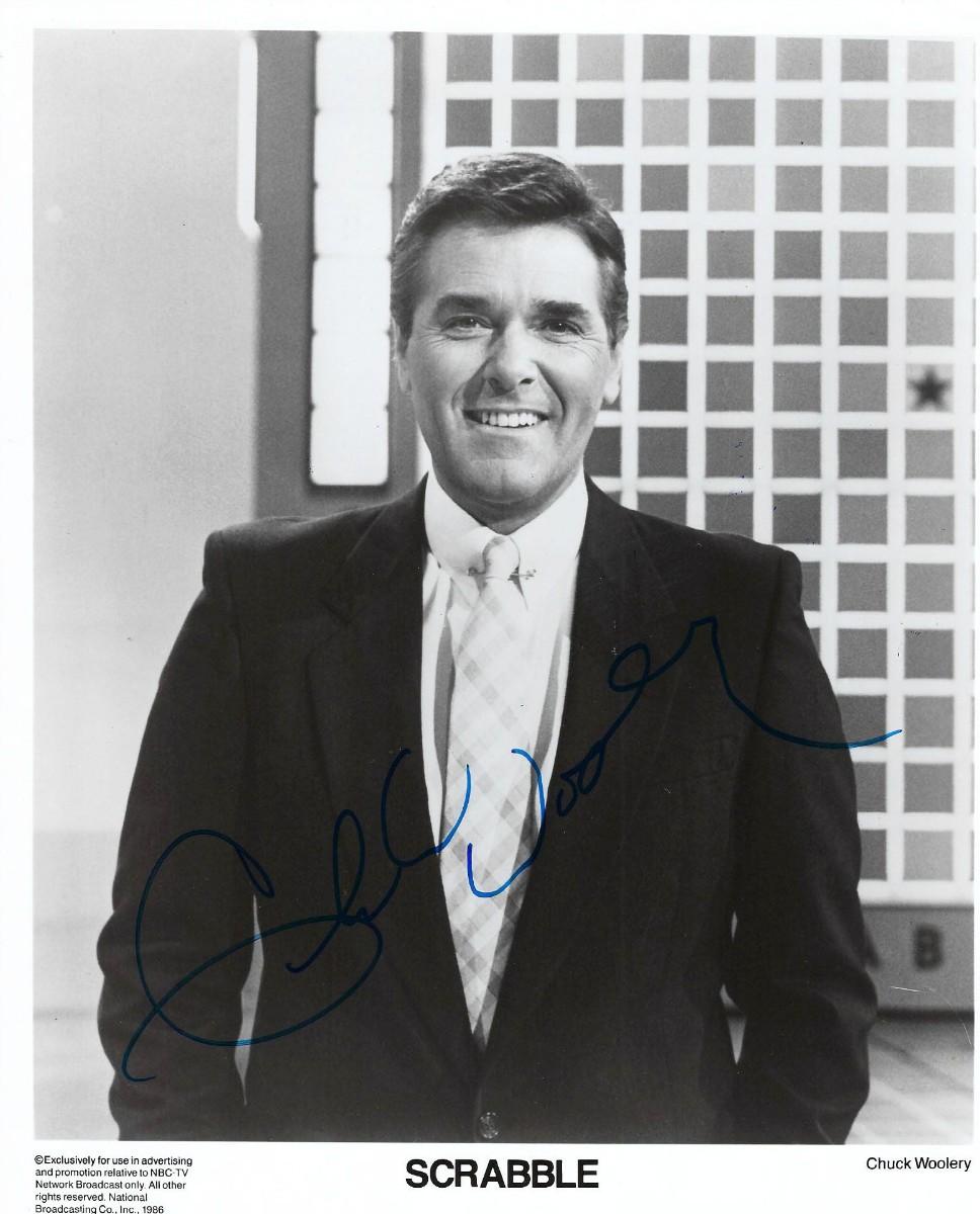 Scrabble Chuck Woolery signed photo | EstateSales.org