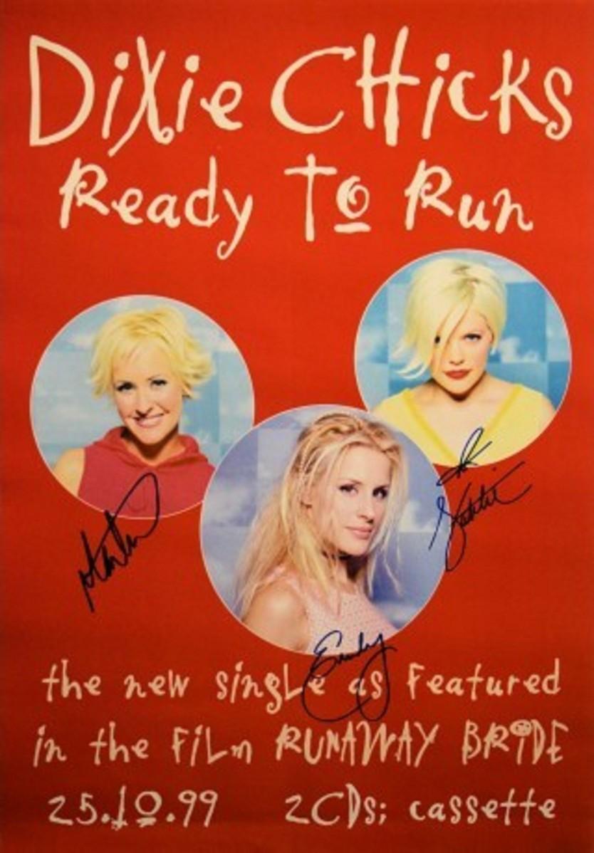 Dixie Chicks signed "Ready To Run" promo poster | EstateSales.org