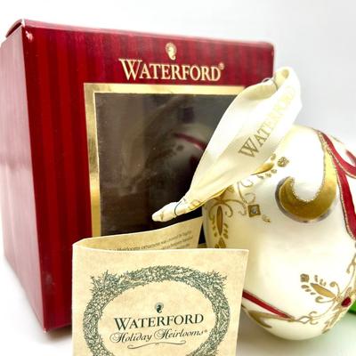 WATERFORD Swirling Snowflake Egg Ornament