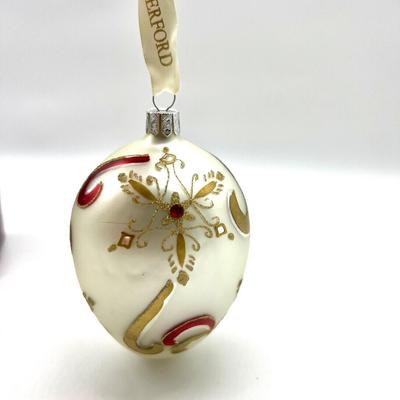 WATERFORD Swirling Snowflake Egg Ornament