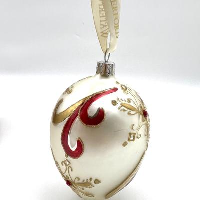 WATERFORD Swirling Snowflake Egg Ornament