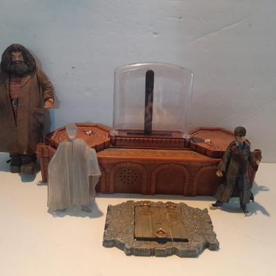 Harry Potter figures and The Sorcerer's Stone Power caster Playset card sorter