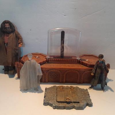 Harry Potter figures and The Sorcerer's Stone Power caster Playset card sorter