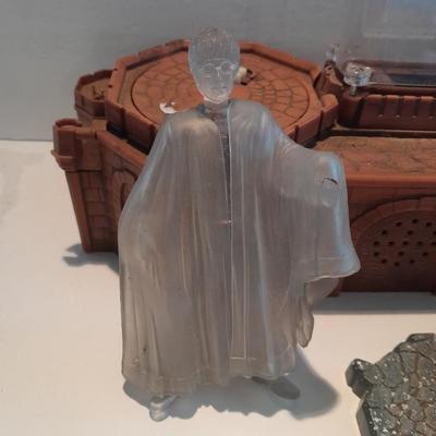 Harry Potter figures and The Sorcerer's Stone Power caster Playset card sorter