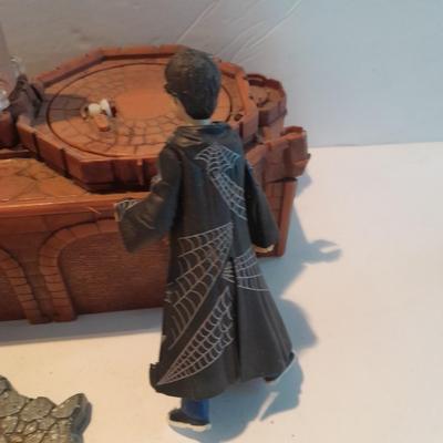 Harry Potter figures and The Sorcerer's Stone Power caster Playset card sorter