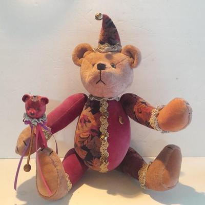 Vintage Collectible Jester Ballard Baines Bear Co. Plush Fully Jointed Posable
