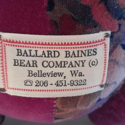 Vintage Collectible Jester Ballard Baines Bear Co. Plush Fully Jointed Posable