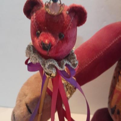 Vintage Collectible Jester Ballard Baines Bear Co. Plush Fully Jointed Posable