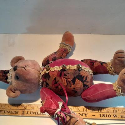 Vintage Collectible Jester Ballard Baines Bear Co. Plush Fully Jointed Posable