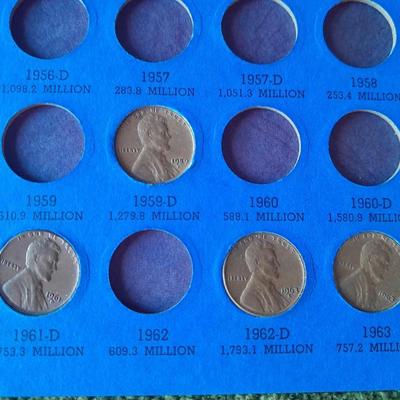 Lincoln Cents with John F. Kennedy Rug/Wall Tapestry, 1960's and unique Lincoln-Kennedy Penny