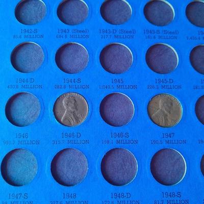 Lincoln Cents with John F. Kennedy Rug/Wall Tapestry, 1960's and unique Lincoln-Kennedy Penny