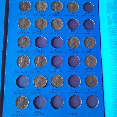 Lincoln Cents with John F. Kennedy Rug/Wall Tapestry, 1960's and unique Lincoln-Kennedy Penny