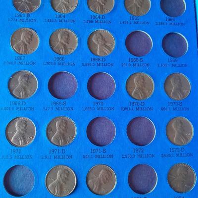 Lincoln Cents with John F. Kennedy Rug/Wall Tapestry, 1960's and unique Lincoln-Kennedy Penny