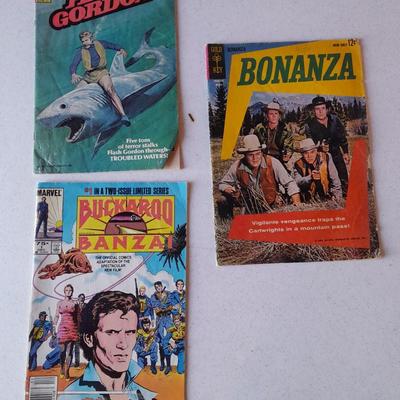 Comic books Bonanza, Buckaroo Banzai and Flash Gordon