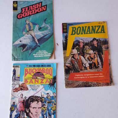 Comic books Bonanza, Buckaroo Banzai and Flash Gordon