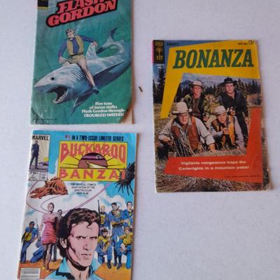 Comic books Bonanza, Buckaroo Banzai and Flash Gordon