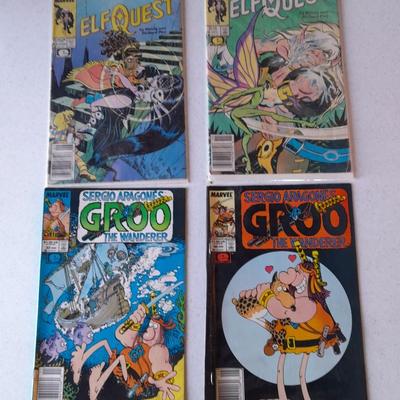 Comic Books Elf Quest and Groo