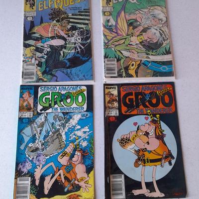 Comic Books Elf Quest and Groo