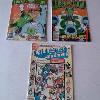 Comic Books Green Lantern Green Arrow, and Captain Carrot