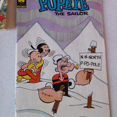 Comic books, Scamp, Reggie rich, Casper and Popeye