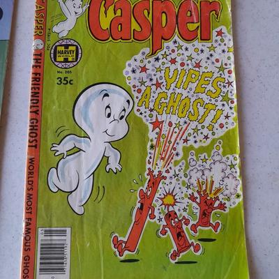 Comic books, Scamp, Reggie rich, Casper and Popeye