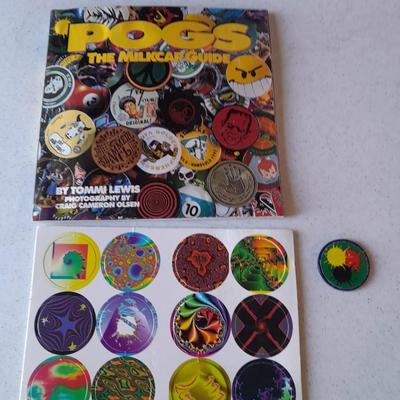 Unused POGS With POGS Milkcap Guide book