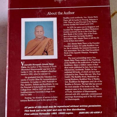 Treasury Of Truth: Illustrated Dhammapada Hardcover Buddha teaching book with sleeve