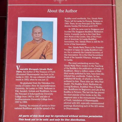 Treasury Of Truth: Illustrated Dhammapada Hardcover Buddha teaching book with sleeve