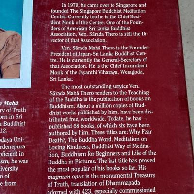 Treasury Of Truth: Illustrated Dhammapada Hardcover Buddha teaching book with sleeve