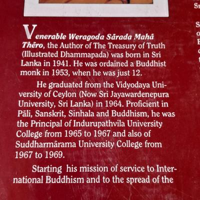 Treasury Of Truth: Illustrated Dhammapada Hardcover Buddha teaching book with sleeve