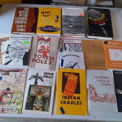 Native American Booklets, Totem poles, Baskets, Red man's America and more