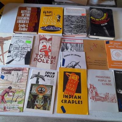 Native American Booklets, Totem poles, Baskets, Red man's America and more