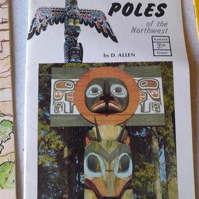 Native American Booklets, Totem poles, Baskets, Red man's America and more