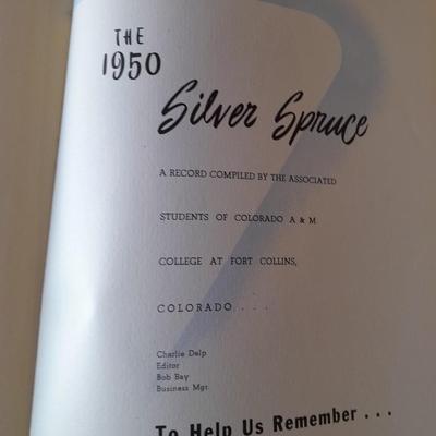 1949 & 1950 Silver Spruce Yearbooks - Colorado A&M College Fort Collins, Colorado
