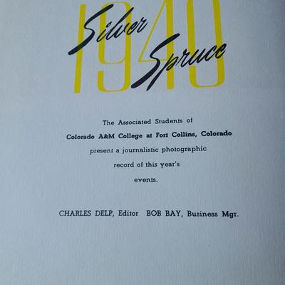 1949 & 1950 Silver Spruce Yearbooks - Colorado A&M College Fort Collins, Colorado