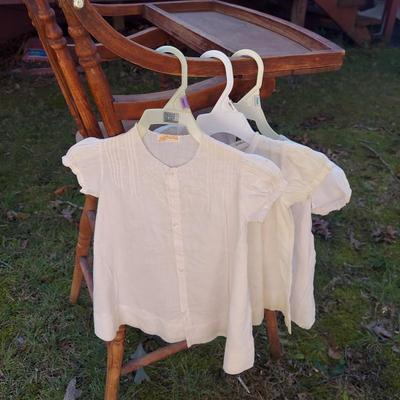 Vintage High Chair and Children's Dresses (OB4-BBL)