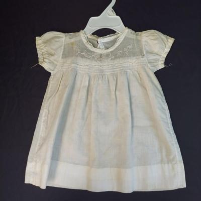 Vintage High Chair and Children's Dresses (OB4-BBL)